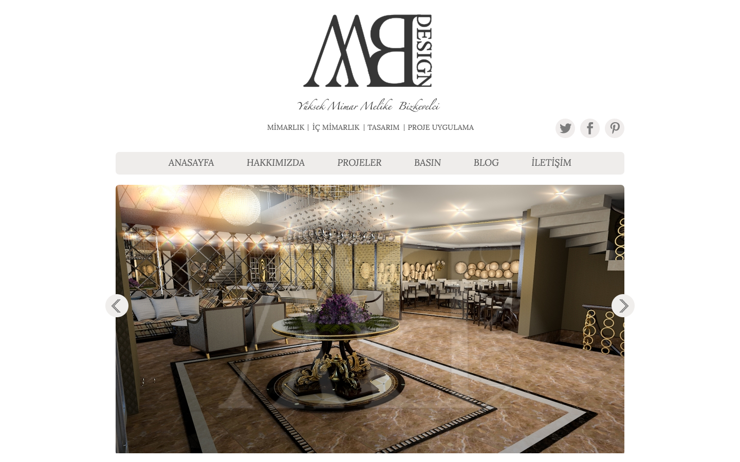 MB Design website, 2015 archived view