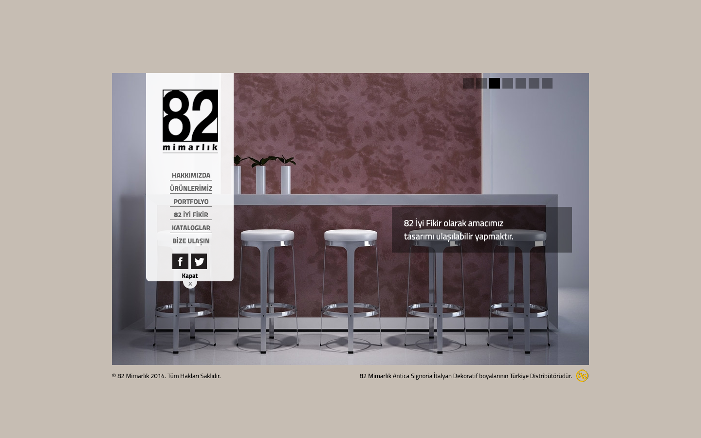 82 Mimarlık website, 2014 archived view